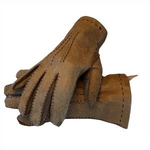 Vintage pig skin gloves tan size small
